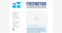 Desktop Screenshot of firstmotion.eu